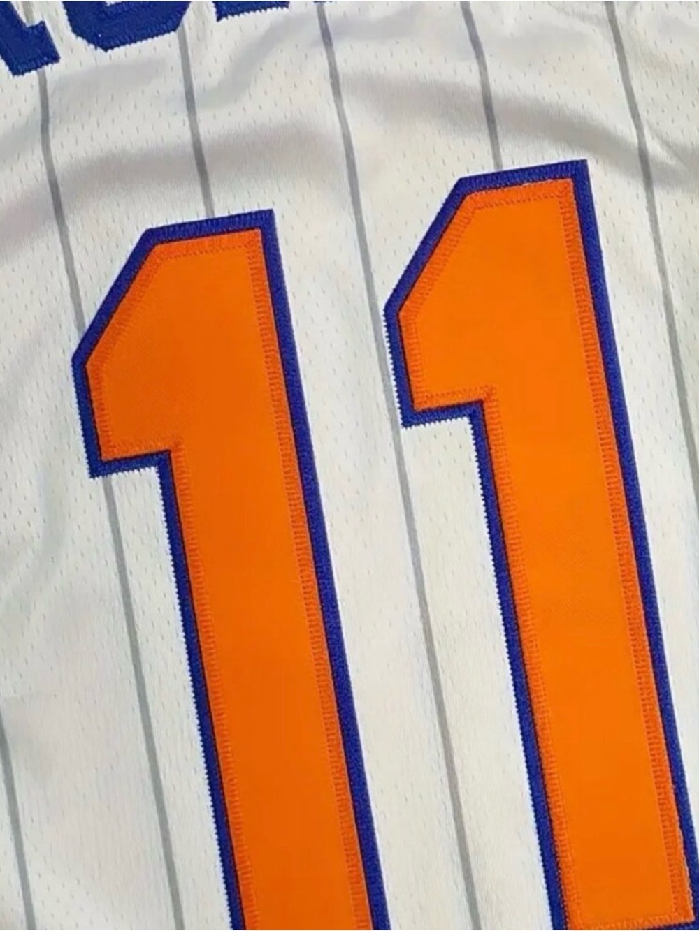 BRUNSON NY KNICKS MENS UNISEX XL STITCHED W/PINSTRIPES JERSEY WHITE NEW - Picture 7 of 11